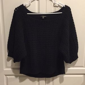 Black knitted sweater